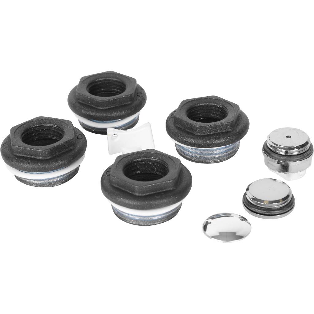 Присоединительный набор для радиатора Global 011046 07 Global KIT 1/2 (цвет cod.07 grigio scuro opaco mettalizzato (черный))