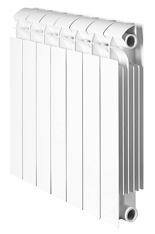 Радиатор биметаллический Global STYLE PLUS 500 5 секций боковое подключение (белый RAL 9010)